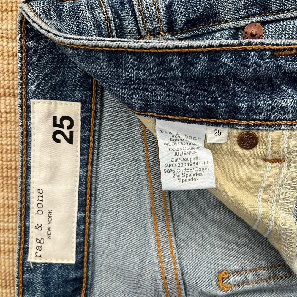 NWOT Rag & Bone High Rise Jeans - Picture 2 of 4